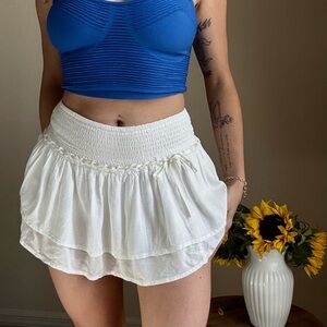 Hollister White Mini Skirt